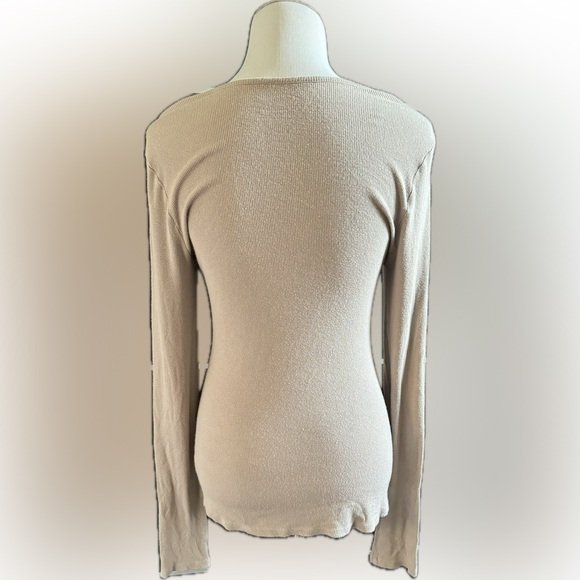 INC ribbed top with embellished button-down - Picture 3 of 4